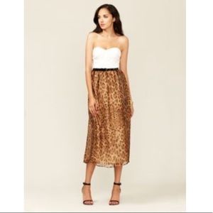 MIHA leopard bodice dress